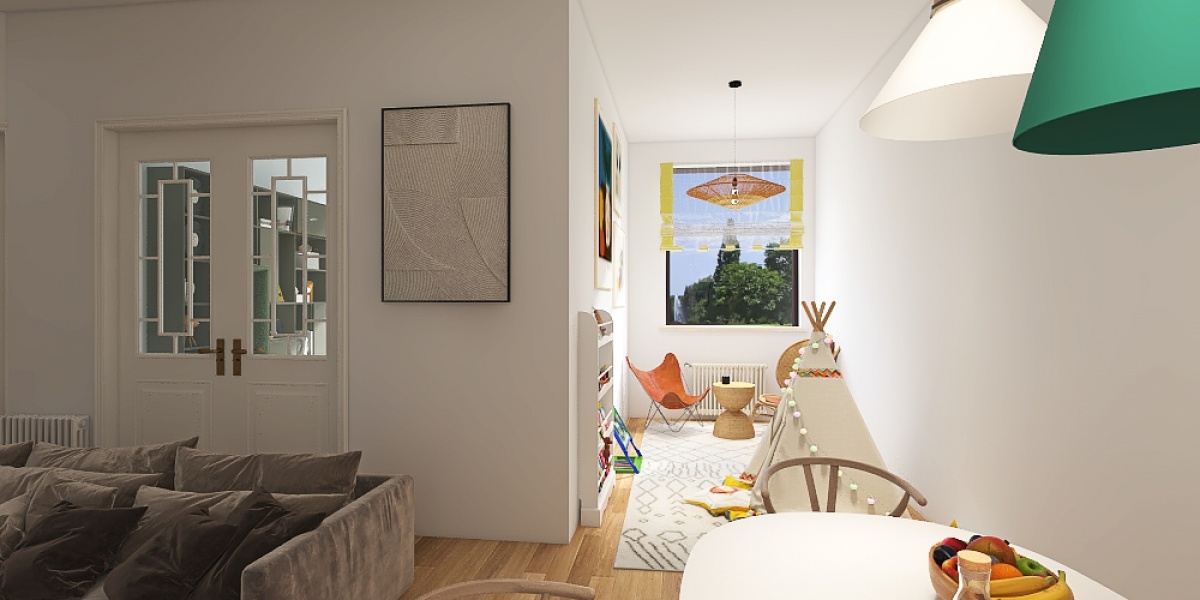 Apartament în clădire construită în anii 1930 in centru vechi Bucuresti #randare